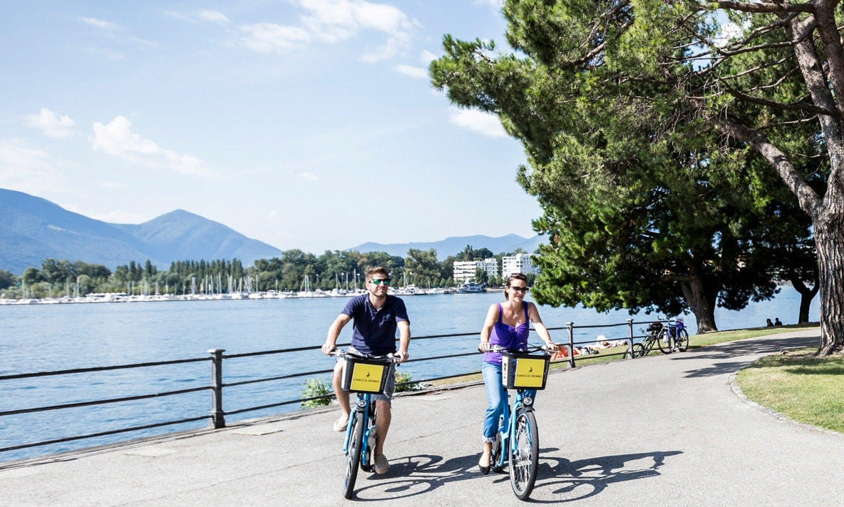 Bike sharing at dell'Angelo in Locarno